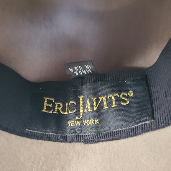 Eric Javits Women’s Fedora Gray Felt Hat Water Repellent